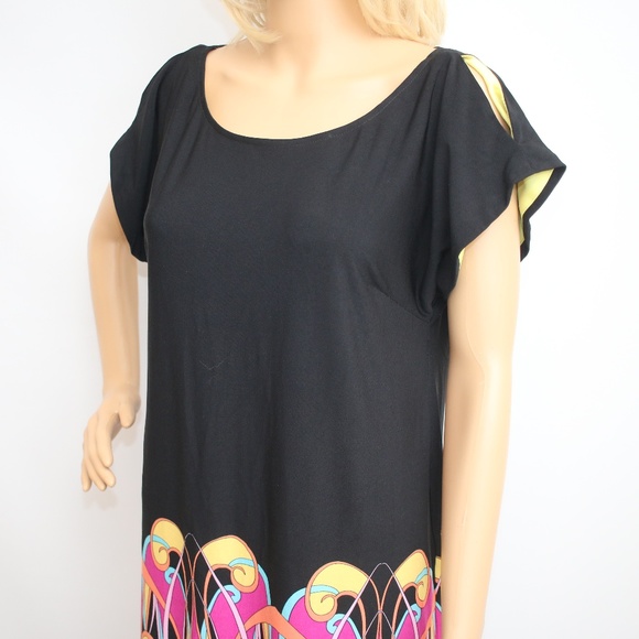 NEW Robbie Bee Butterfly Cut-Out Sleeve Dress M - Picture 7 of 8